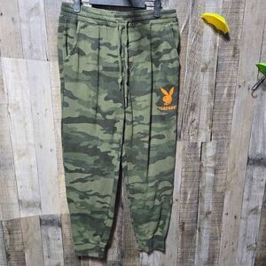 Playboy Camo Rabbit Head Joggers